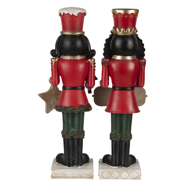 Clayre & Eef Beeld notenkraker 35 cm wit polyresin merry christmas 1381029 large