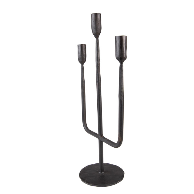 Clayre & Eef Kandelaar 43 cm ijzer kaarsenstandaard 2202572 large