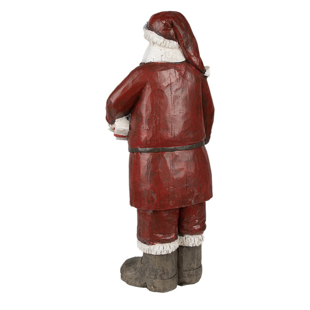 Clayre & Eef Beeld kerstman 18x14x46 cm polyresin kerstdecoratie 2584611 large