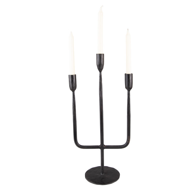 Clayre & Eef Kandelaar 43 cm ijzer kaarsenstandaard 2202572 large