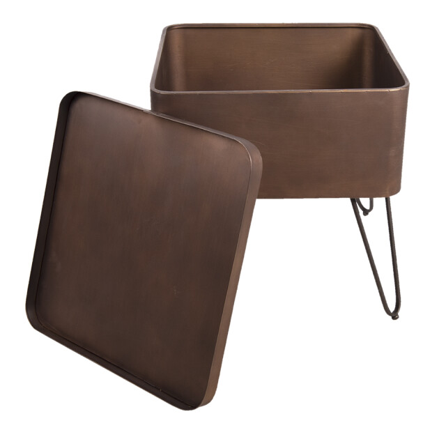 Clayre & Eef Bijzettafel 45x45x50 cm ijzer vierkant 1453878 large
