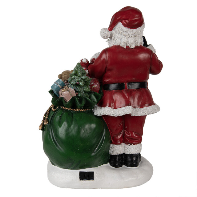 Clayre & Eef Muziekdoos kerstman 26x16x36 cm polyresin kerstdecoratie 2709861 large