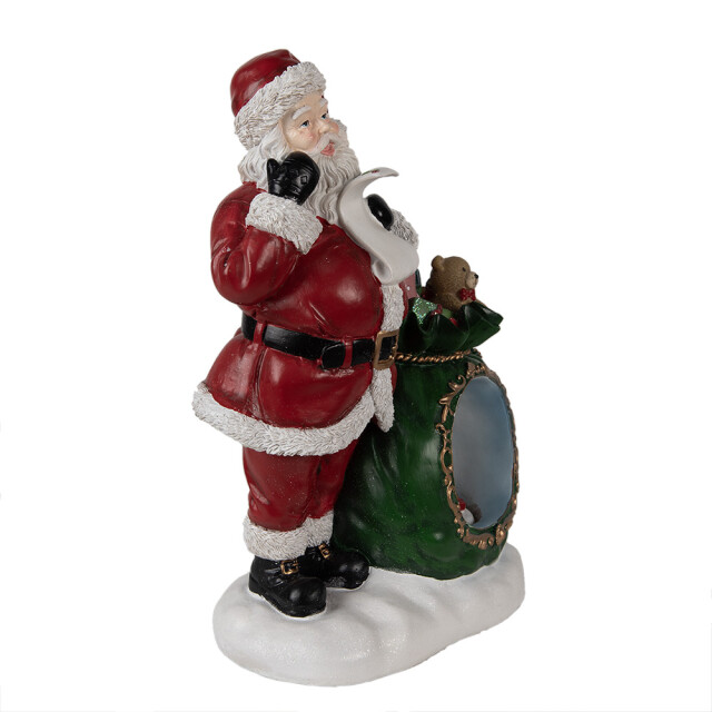 Clayre & Eef Muziekdoos kerstman 26x16x36 cm polyresin kerstdecoratie 2709861 large