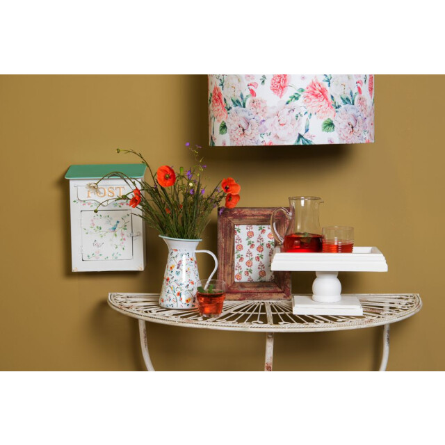 Clayre & Eef Sidetable 90x48x76 cm ijzer halfrond wandtafel 1357312 large