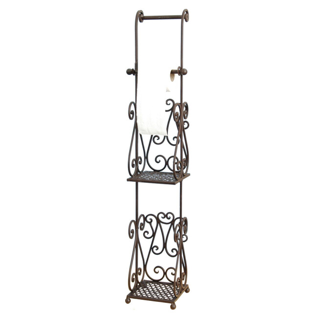 Clayre & Eef Wc rol houder 97 cm ijzer rechthoek toiletrolhouder 1088181 large