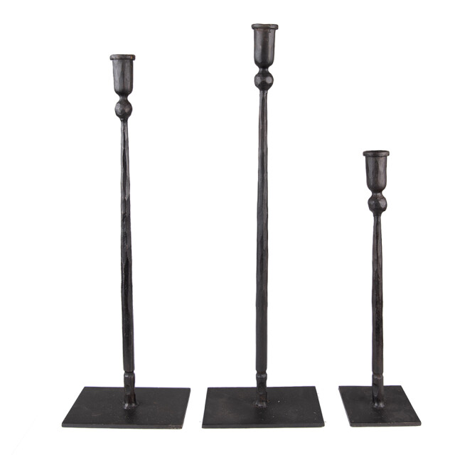 Clayre & Eef Kandelaar set van 3 35 / 49 / 52 cm ijzer kandelaar 2202573 large