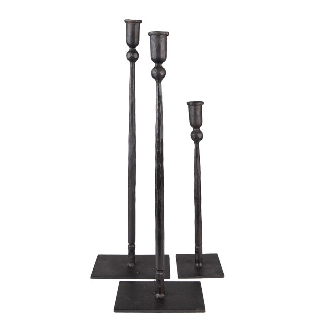Clayre & Eef Kandelaar set van 3 35 / 49 / 52 cm ijzer kandelaar 2202573 large