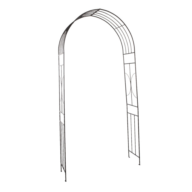 Clayre & Eef Rozenboog 123x40x243 cm metaal rechthoek plantensteun 1552278 large