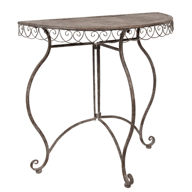 Clayre & Eef Plantentafel set van 2 76x38x75 / 64x32x65 cm ijzer 2877185 large