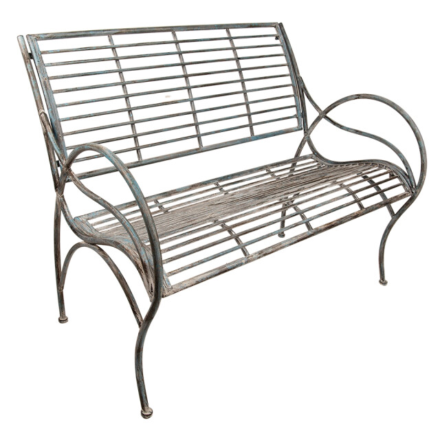 Clayre & Eef Tuinbank 106x56x92 cm ijzer bank buiten 2066843 large