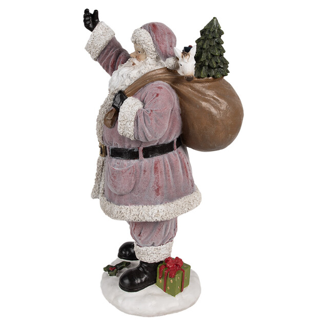 Clayre & Eef Kerstdecoratie beeld kerstman 43 cm kunststof 2943029 large