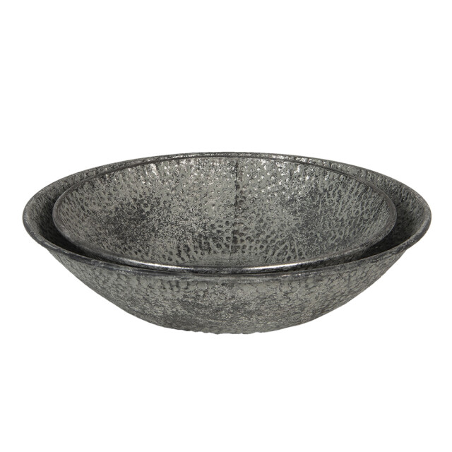 Clayre & Eef Soepkom set van 2 metaal rond serveerkom 1094779 large