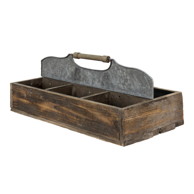 Clayre & Eef Opbergkist 60x32x22 cm hout rechthoek plantenhouder 1783541 large