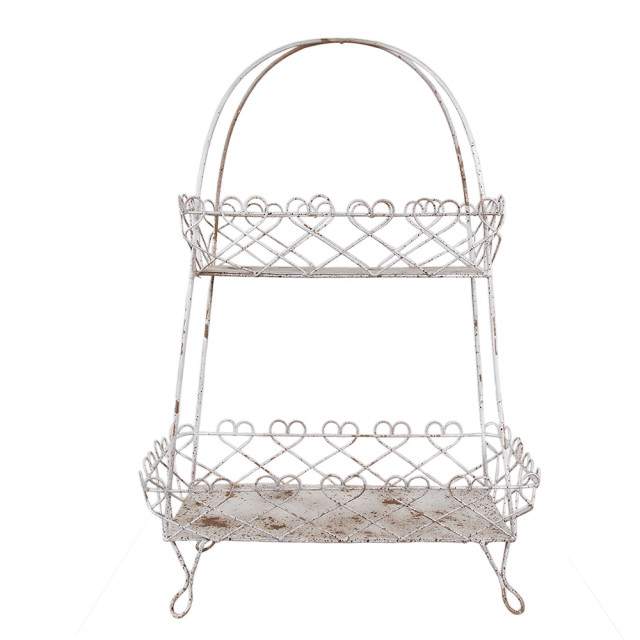 Clayre & Eef Etagère 2 laags 47x24x66 cm bruin ijzer 2936184 large