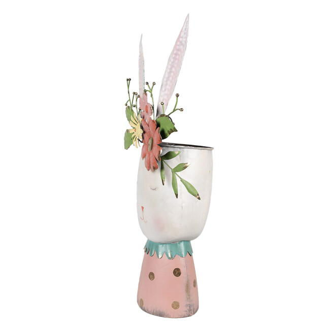 Clayre & Eef Bloempot konijn 62 cm ijzer decoratie beeld 2844357 large