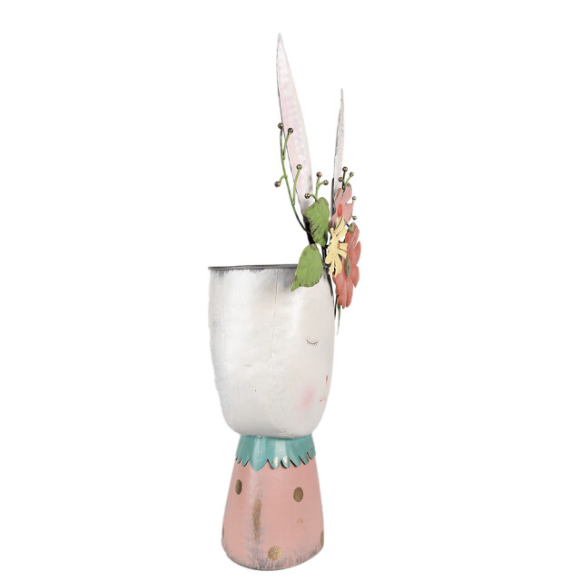 Clayre & Eef Bloempot konijn 62 cm ijzer decoratie beeld 2844357 large