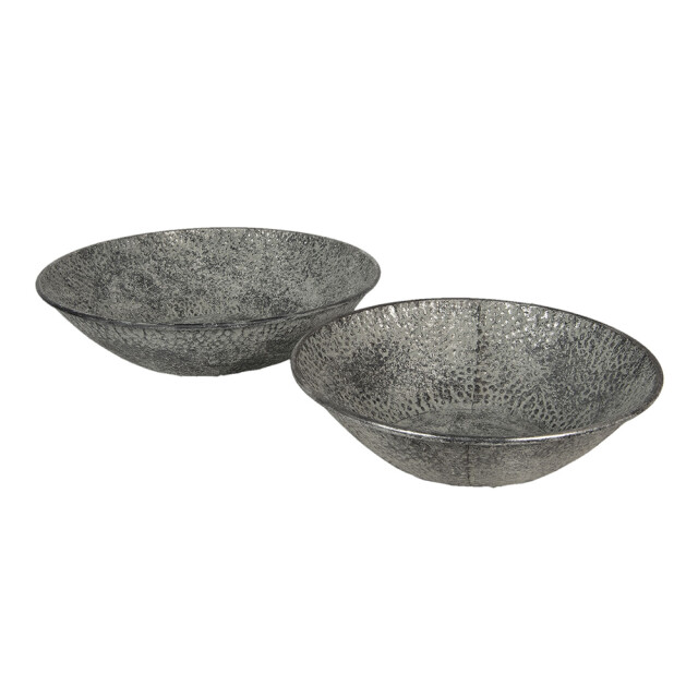 Clayre & Eef Soepkom set van 2 metaal rond serveerkom 1094779 large