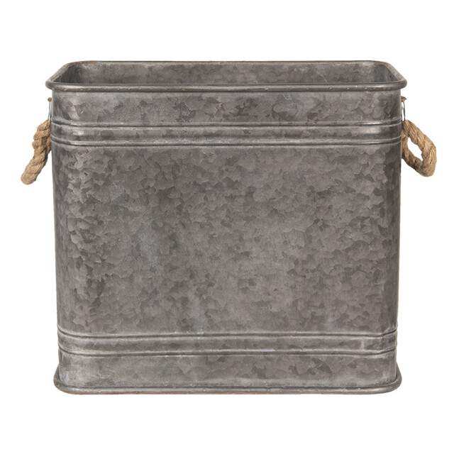 Clayre & Eef Decoratie zinken teil set van 2 metaal vierkant decoratie 1094400 large