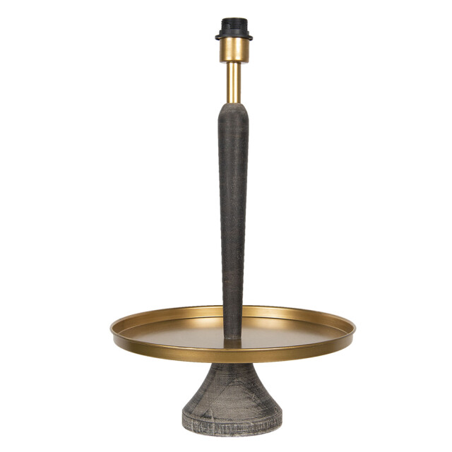 Clayre & Eef Lampenvoet Ø 37x61 cm hout rond lampvoet 1095440 large