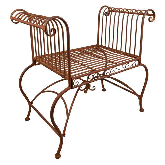 Clayre & Eef Tuinstoel 76x41x71 cm ijzer terrasstoel 2066841 large