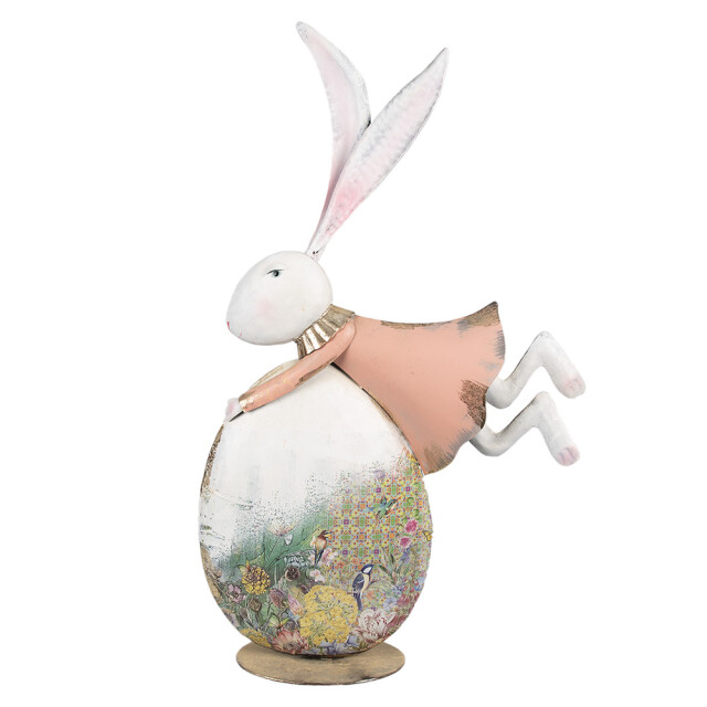 Clayre & Eef Decoratie beeld konijn 56 cm ijzer 2844358 large