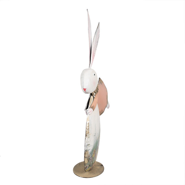 Clayre & Eef Decoratie beeld konijn 56 cm ijzer 2844358 large