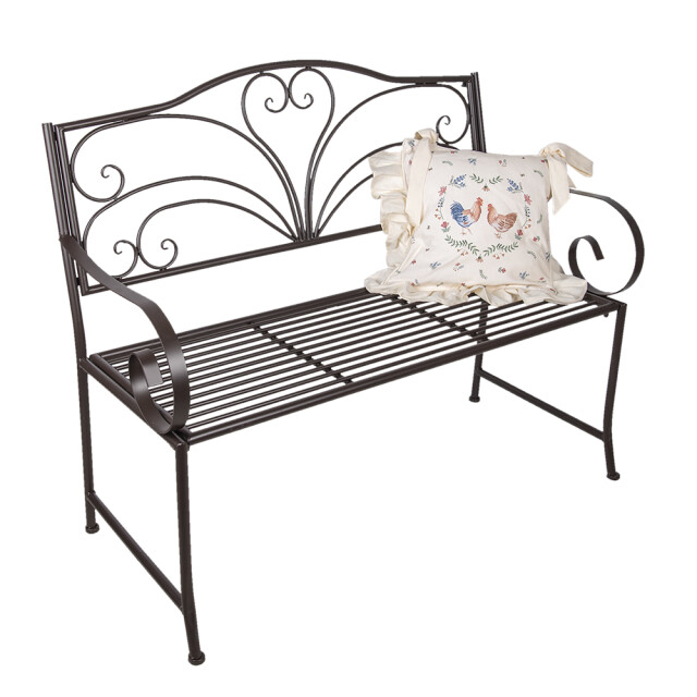 Clayre & Eef Tuinbank 117x50x98 cm metaal rechthoek bank buiten 1357289 large