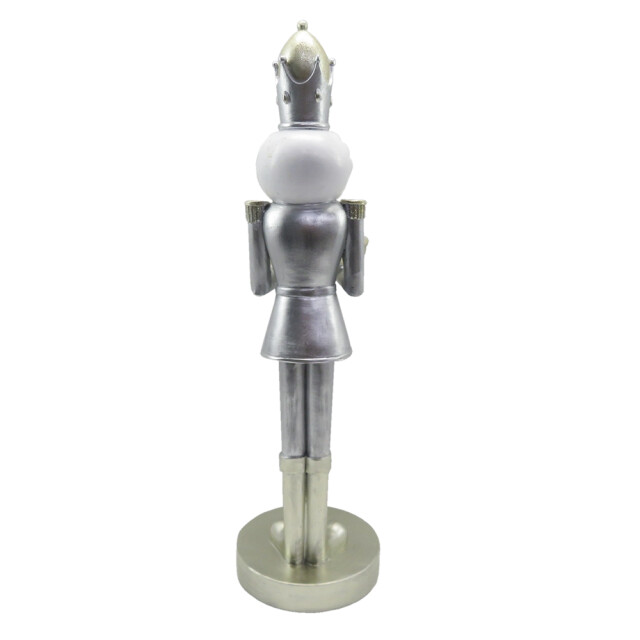 Clayre & Eef Beeld notenkraker 40 cm wit polyresin kerstdecoratie 2041566 large