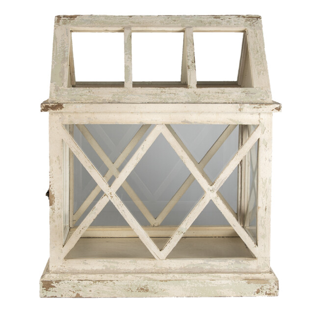 Clayre & Eef Decoratie kweekkastje 54x35x66 cm hout glas rechthoek 1464205 large