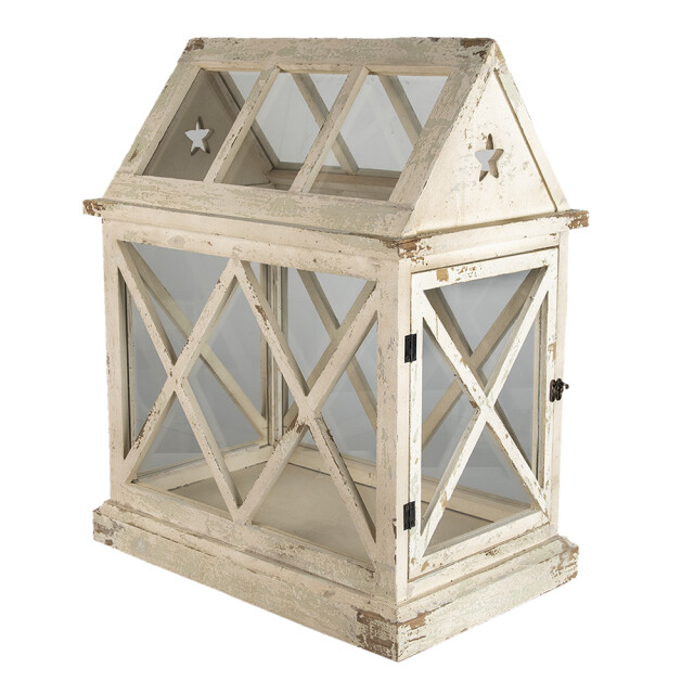 Clayre & Eef Decoratie kweekkastje 54x35x66 cm hout glas rechthoek 1464205 large