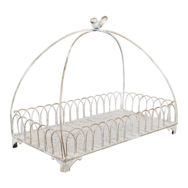 Clayre & Eef Decoratie mand set van 2 39x20x30/ 30x15x22 cm metaal 2981781 large