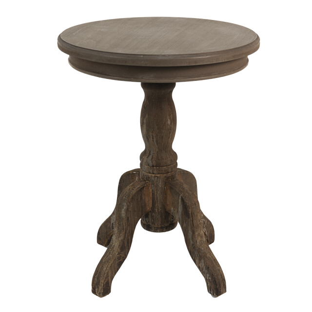 Clayre & Eef Bijzettafel Ø 50x65 cm hout rond 1785560 large