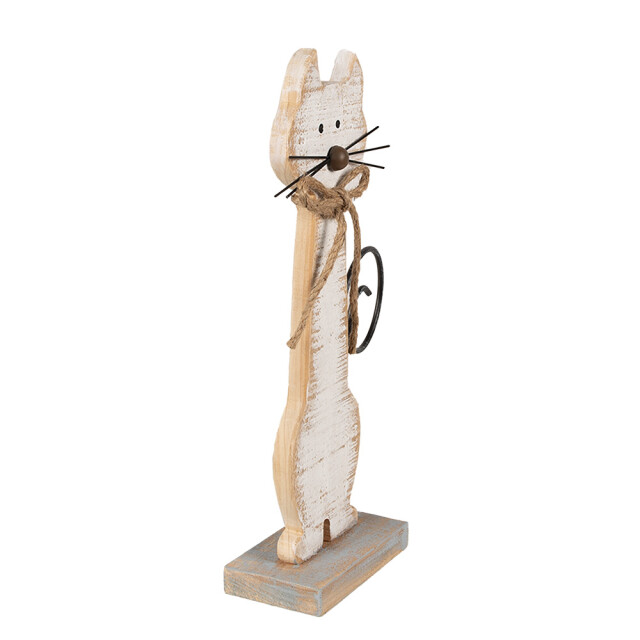 Clayre & Eef Decoratie beeld kat 38 cm hout 2844776 large