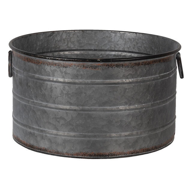 Clayre & Eef Planthouder metaal rond plantenpot 1365324 large