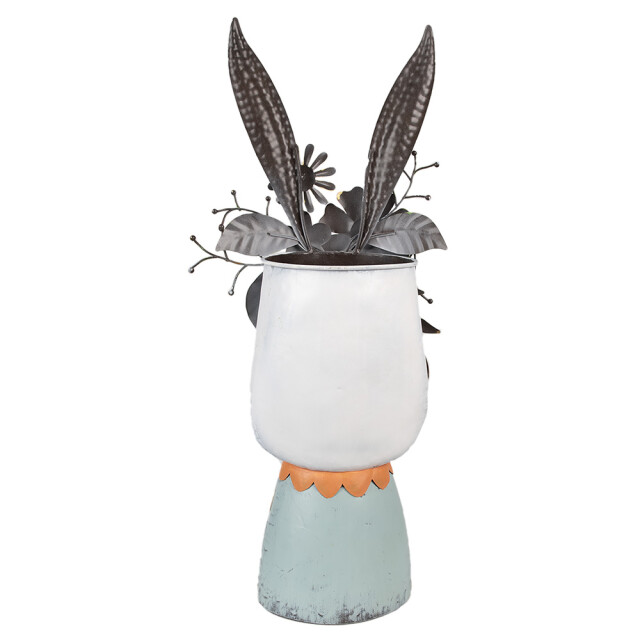 Clayre & Eef Bloempot konijn 62 cm ijzer decoratie beeld 2844356 large