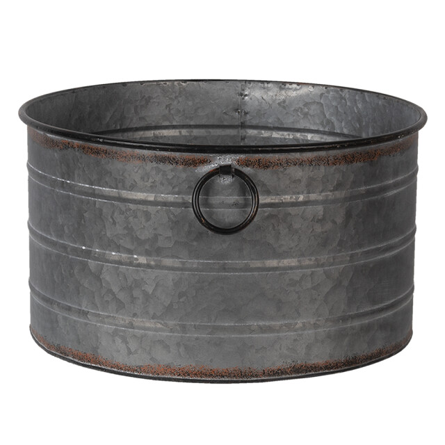 Clayre & Eef Planthouder metaal rond plantenpot 1365324 large