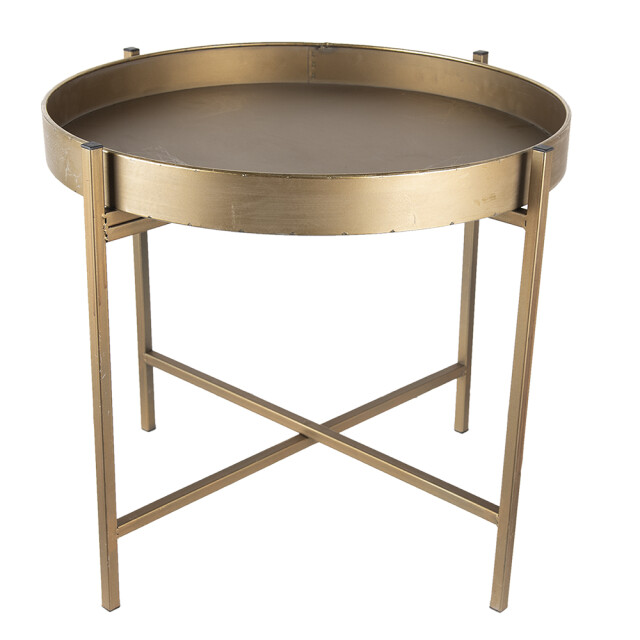 Clayre & Eef Bijzettafel Ø 52x40 cm metaal rond 1357359 large