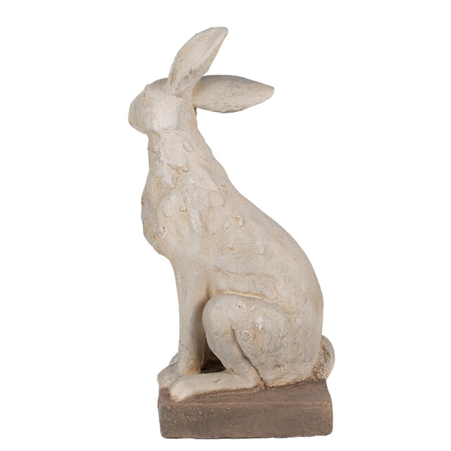 Clayre & Eef Decoratie beeld konijn 55 cm keramisch materiaal 2849807 large