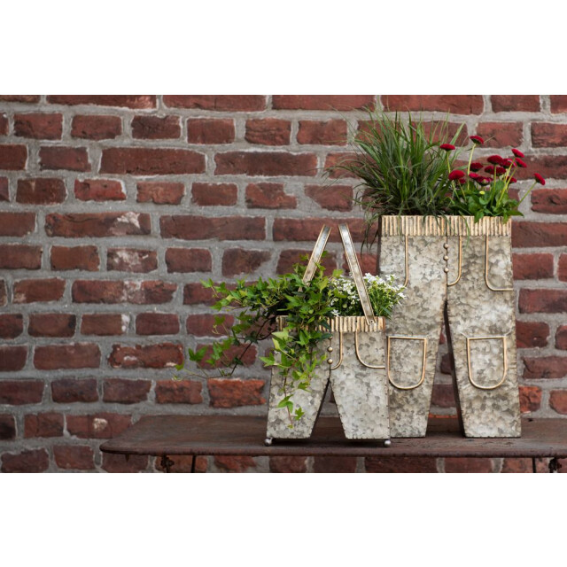 Clayre & Eef Planthouder 28x15x30/50 cm ijzer rechthoek 1244605 large