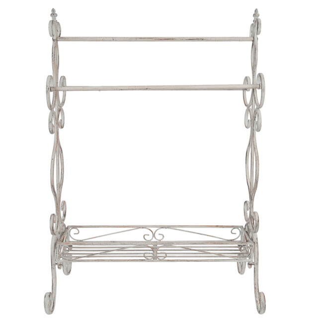 Clayre & Eef Handdoekhouder 65x40x93 cm ijzer handdoekrek staand 1105309 large