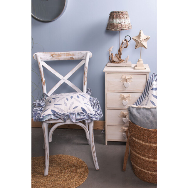 Clayre & Eef Lampenvoet 22x12x37 cm hout rechthoek anker lampvoet 1217246 large