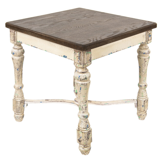 Clayre & Eef Bijzettafel 60x60x64 cm hout vierkant 1935477 large