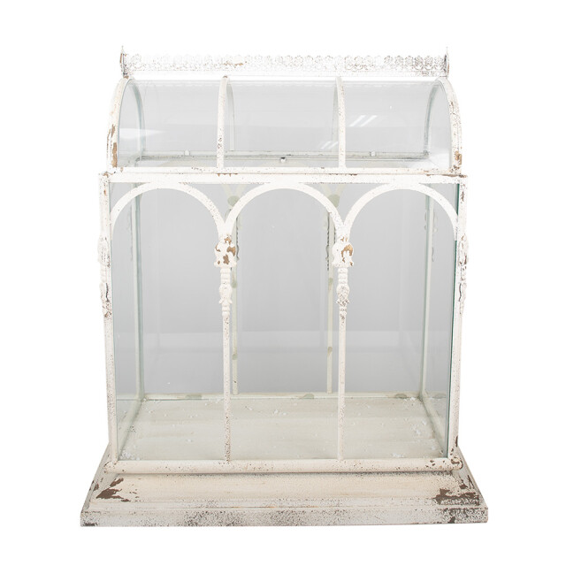 Clayre & Eef Decoratie kweekkastje 56x32x65 cm metaal glas kweekbak 3013162 large