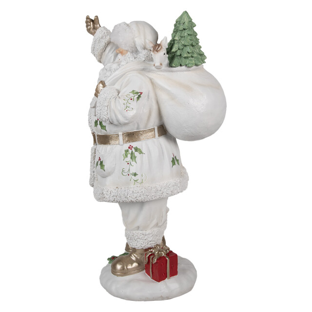 Clayre & Eef Kerstdecoratie beeld kerstman 43 cm kunststof 2938254 large