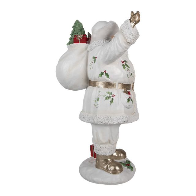 Clayre & Eef Kerstdecoratie beeld kerstman 43 cm kunststof 2938254 large