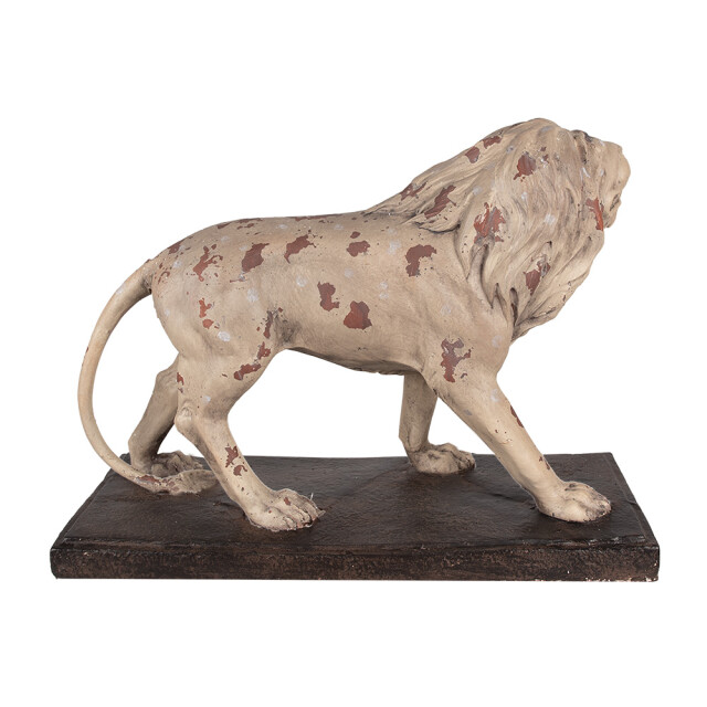Clayre & Eef Decoratie beeld leeuw 55x23x40 cm bruin keramisch materiaal 2831201 large