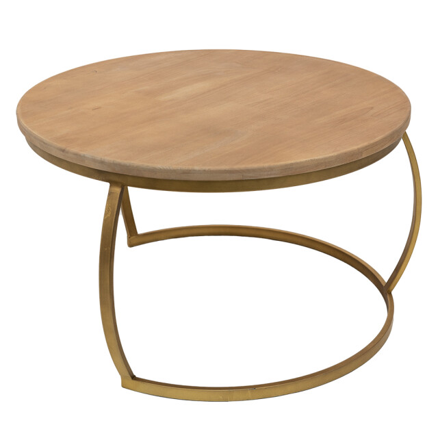 Clayre & Eef Bijzettafel Ø 62x37 cm ijzer hout 1975436 large