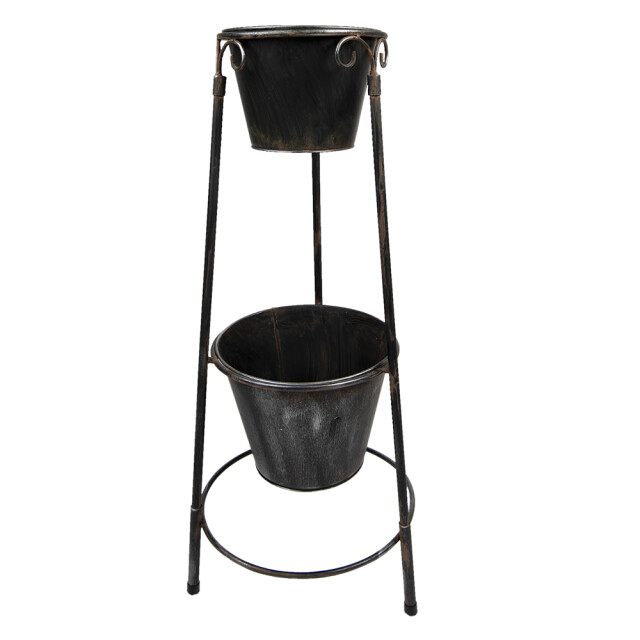 Clayre & Eef Bloempot 79 cm ijzer plantenstandaard 2039215 large