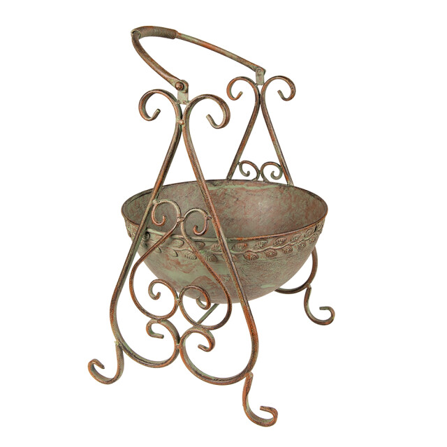 Clayre & Eef Planthouder 26x27x49 cm ijzer decoratie plantenhouder 2066869 large