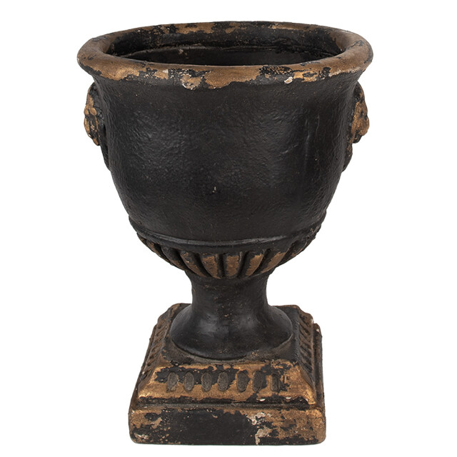 Clayre & Eef Bloempot Ø 33x42 cm zwart keramisch materiaal plantenhouder 2847947 large